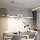 Modern Ceiling Chandelier Light, Acrylic Anti Flicker Pendant Lamp with Remote Control Dimmable 3 Color Mode & Brightness for Kitchen Bar by CozyNest Decor