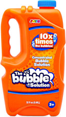 JOYIN 32 oz Bubble Solution Refills (Close to 1L/ 2.5 Gallon), Concentrated Solution for Bubble Machine, Wands, Blower, Easter (Orange) by TinyTreasures Baby Boutique