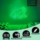 Lampeez Frog Neon Sign, Frog Lamp Wall Decor, Dimmable LED Neon Art Signs USB Powered, for Man Cave, Home, Patio, Garden, Bars, Stores, Clubs, Ideal Gift for Friends, Family and Kids by GreenHaven Gardens