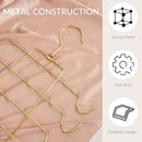 ZEDODIER 3 Pack Tank Top Hanger, Space Saving Bra Hangers, Non-Slip Hanging Sport Bras Holder, Closet Organizers and Storage for Camisoles Tank Tops Bras Ties Swimsuits Strappy Dress, Gold by CozyNest Decor