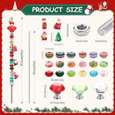 Beaded Garden Stake, DIY Fairy Wand Beaded Decorative Garden Stake Kit with 12IN Threaded Rod Crystal Stopper Top Large Holes Beads Christmas Decoration Pendants Outdoor Fairy Garden kit (110 Pieces) by CozyNest Decor