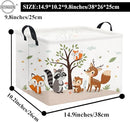 HIYAGON Rectangular Woodland Animal Basket Kids Baby Storage Basket Storage Bin Organizer Box Animal Room Decor(Spring Animal) by TinyTreasures Baby Boutique