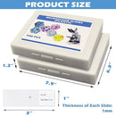 Prolee 200 Packs Microscope Slides, 100 Plants & 100 Animal Tissues Includes Labels and Case for Biological Science Education by TinyTreasures Baby Boutique