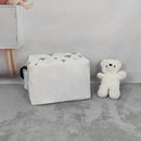 LANGYASHAN Rectangular Storage Bin Collapse Canvas Fabric Cartoon Storage Basket with Handles for Organizing Home Kitchen Boys and Girls Toys Office Closet Shelf Baskets (Rec Blue Balloon) by TinyTreasures Baby Boutique