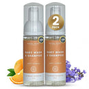 SoCal Suds & Company 2oz Organic Foaming Baby Wash & Shampoo - Soft Citrus - 2 Pack by TinyTreasures Baby Boutique