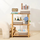 Small Storage Baskets for Organizing | Closet Organizer Bins | Shelf Toy Basket | Woven Rope Baskets | Cube Decorative Box | Shallow Basket | 11.5x7.5x4.7” | 3 Packs White Brown by GreenHaven Gardens
