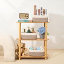 Small Storage Baskets for Organizing | Closet Organizer Bins | Shelf Toy Basket | Woven Rope Baskets | Cube Decorative Box | Shallow Basket | 11.5x7.5x4.7” | 4 Packs White Brown by TinyTreasures Baby Boutique