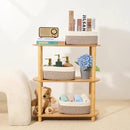 Small Storage Baskets for Organizing | Closet Organizer Bins | Shelf Toy Basket | Woven Rope Baskets | Cube Decorative Box | Shallow Basket | 11.5x7.5x4.7” | 3 Packs White Brown by CozyNest Decor