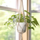 G EPGardening 6 Inch Ceramic Plant Pot with Drainage Hole and Saucer Round Planter Decorative Flower Plant Pot for Indoor Plants Outdoor White by CozyNest Decor