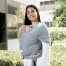 Comfy Cubs Baby Wrap Carrier - Soft & Secure Fit Cotton Blend Baby Carrier Newborn to Toddler - Hands-Free & Lightweight Infant Wrap - Adjustable, One Size Fits All Toddler Sling - Pacific Blue by TinyTreasures Baby Boutique