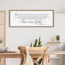 SRSZHIYUE Love is Patient Kind Sign Wall Decor Art 40"×15" 1 Corinthians 13 4-8 Master Bedroom Christian Wood Framed Large Wall Hanging (Wood) by CozyNest Decor
