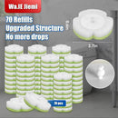 Toilet Bowl Cleaner Wand Refills,70 PCS Disposable Toilet Brush Heads Compatible with Wa.IE Jiemi and Most Wand,Disposable Wand Heads for Deep Cleaning by CozyNest Decor