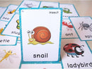 SANTSUN 14 Insects and Bugs Flashcards for Kindergarten Classroom Decoration Background Wall Stickers Teach Flash Card & Daycare Decorations Learning Cards by TinyTreasures Baby Boutique
