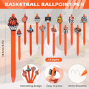 LiYiQ 72 Pcs Basketball Party Favors Basketball Team Gifts Basketball Goodie Bags Stuffers Basketball Ballpoint Pens Bookmark Card and Silicone Bracelet by TinyTreasures Baby Boutique