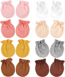 BQUBO Newborn Infant Toddler Mittens No Scratch Cotton Elastic Wrist Gloves Hypoallergenic for 0-6 Months Baby Boys Girls by TinyTreasures Baby Boutique