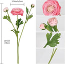 IPOPU 4PCS Real Touch Hot Pink Ranunculus Artificial Flowers Faux Ranunculus Flowers for Vase Real Look Silk Peonies Fake Peony Flowers for Home Indoor Wedding Centerpieces for Table Decor (Rose Red) by CozyNest Decor