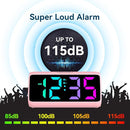 Netzu Loud Alarm Clock for Heavy Sleepers, RGB Alarm Clocks for Bedrooms Seniors Kids, Plug in Digital Clock with 5 Dimmers, 2 Alarms, 4 Volumes and Snooze by TinyTreasures Baby Boutique