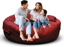 Bean Bag Chair for Adults 5FT,Soft Removable Cover for Teens/Girls Bedroom,Fluffy Giant Round Floor Beanbag Lounger Chairs (No Filler,Claret) by CozyNest Decor