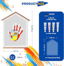 Exclusive House Shaped Family Handprint Kit; Unique DIY Keepsake, Complete Set, Meaningful Gift for Home Decor, Family Craft & Memory Making (House Shape) by TinyTreasures Baby Boutique