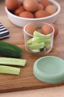 BEABA 5 oz Glass Baby Food Jars with Soft Silicone Air Tight Lids, Glass Storage Containers with Lids, Microwave and Freezer Safe Containers, Sage Green by TinyTreasures Baby Boutique
