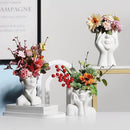 XSMXLNKWL Ceramic Face Vase White Flower Vase for Decor, Female Face Vase Art, Modern Decorative Vase Centerpiece for Table, Shelf, Living Room, Office, Bedroom, Small by GreenHaven Gardens