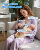 Hands Free Breast Pump MY-381, Wearable Breastfeeding Pump, Rechargeable Electric Pump with Voice Prompts, 4 Modes & 12 Suction Levels – Portable, BPA-Free, Double Pack (Pink) by TinyTreasures Baby Boutique