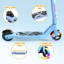 CBD Electric Scooter for Kids, 6 Mph Top Speed, Up to 5 Miles Range, 5.3" Solid Tires Wheel and Front Light, Kick Scooter Adjustable Height for Kids Age 6-12 by TinyTreasures Baby Boutique