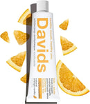 Davids Hydroxi Fluoride Free Nano Hydroxyapatite Toothpaste for Enamel Health & Whitening, Antiplaque, SLS Free, Kid Friendly Orange Vanilla Flavor, 4 oz, Made in USA by CozyNest Decor