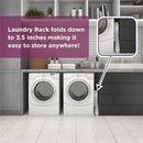 BLACK+DECKER Laundry Organization Expandable/Collapsible Clothes Drying Rack. Essential for Camping/Trailers or Anywhere You Air Dry Laundry. Oversized for Multiple Garments, (Grey) by CozyNest Decor