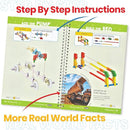 hand2mind Moving Creations with K'NEX, Book and Building Kit for Kids Ages 8-12, 9 Models & 18 Science Experiments, Explore The Science of Air and Water, Homeschool Science Kits by TinyTreasures Baby Boutique