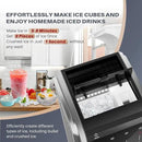 ICEPURE Multi-Function WiFi Water Cooler with Bullet and Crushed/Chewable Ice Maker, 5 Gallon Bottle Bottom Loading, Hot Cold Water Dispenser Built-in Ice Machine Combo, 35lbs/24H, Stainless Steel by CozyNest Decor
