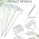 Moxweyeni 60 Pcs Metal Plant Tags - Waterproof, Reusable, Aluminum, 10 Inch with Permanent Pen by GreenHaven Gardens