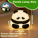 DREAMING MY DREAM Cute Panda Night Light, LED Squishy Novelty Animal Night Lamp, 3 Level Dimmable Nursery Nightlight for Breastfeeding Toddler Baby Kids Decor, Cool Gifts for Kids by TinyTreasures Baby Boutique
