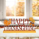 COCHIE Metal Happy Thanksgiving Sign, Fall Leaves Turkey Table Centerpieces Decorations for Home, Office, Shelf, Mantel, Indoor, Traditional Party Supplies Decor (Thanksgiving) by CozyNest Decor