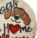 Spoontiques - Garden Décor - Dogs Make a Home Pawsome Stepping Stone - Decorative Stone for Garden by CozyNest Decor