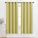 NICETOWN Room Darkening Curtain Panels Grommet - Home Decorations Thermal Insulated Solid Grommet Top Room Darkening Living Room Drapes (Paler Yellow, 1 Pair, 52 x 72-Inch) by TinyTreasures Baby Boutique
