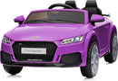 Electric Car for Kids, Licensed Audi 6V Kids Ride on Car Toy for Toddlers with Remote, Bluetooth - Purple by TinyTreasures Baby Boutique
