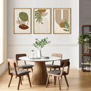 Large Sage Green Boho Wall Art Set Abstract Modern Geometric Wood Wall Decor Mid Century Neutral Artwork Bohemian Art Decor for Living Room Bedroom Office-16x24Inch x3 by CozyNest Decor