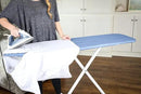 54" Full-Size Adjustable Ironing Board w/Thick Pad Cover, Leg Locking System, Foldable and Collapsible, Heavy-Duty Alloy Steel Construction, Space Saving Design - Blue by CozyNest Decor