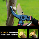 Garden Shears, Sharp Pruners for Gardening with Locking Mechanism, Ideal for Trimming, Harvesting by GreenHaven Gardens