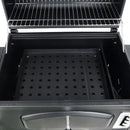 Grill Boss 24 Inch Charcoal BBQ Grill with Side Shelves, Built-In Thermometer, Black by GreenHaven Gardens