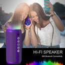 Ortizan Portable Bluetooth Speaker: IPX7 Waterproof, 24W Loud Sound, Deep Bass, Bluetooth 5.3, LED Lights, Wireless Stereo Pairing, 30H Playtime, for Home/Outdoor/Party/Beach, Birthday Gift (Purple) by TinyTreasures Baby Boutique