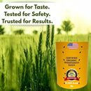 Certified Organic Wheatgrass Seeds – 12,500+ Non-GMO USDA Cat Grass Seeds in Food-Grade Container with Lid for Easy Scooping & Freshness by GreenHaven Gardens