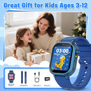 Kids Waterproof Smart Watch Boys Gift Age 3-12 with 39 Game HD Touch Screen Music Player Video Camera Pedometer Alarm Clock Birthday Gift for 6 7 8 9 Year Olds Blue by TinyTreasures Baby Boutique