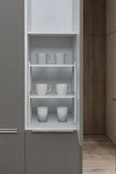 Nxconsu Expandable Cabinet Shelf Organizer Riser for Kitchen Pantry Cupboard Under Sink Countertop Home Storage Organization Rack Space Saver Freestanding Heavy Duty Nonslip Stackable White X Large by CozyNest Decor