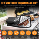 BBQ Blanket for Resting Meat, 22 in Smoker Meat Resting Blanket, Reusable Smoker Grilling Meat Insulated Resting Bag with Wide Mouth for Large Gifts for Men/Dad with Box, Black by GreenHaven Gardens