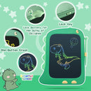 ORSEN 8.5 Inch LCD Doodle Board Tablet Toy - Green Dinosaur Drawing Pad for Kids 2-6 Years Old - Christmas and Birthday Gifts by TinyTreasures Baby Boutique