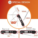 Meat Thermometer Digital with Backlight, Calibration & Hold Function, IP65 Waterproof Food Thermometer for Cooking, Outdoor Grilling, Candy Making by TinyTreasures Baby Boutique