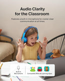 Belkin SoundForm Mini - Wireless Bluetooth Kids Headphones, 30H Battery, 85dB Safe Volume Limit, Built-in Microphone - Toddler On-Ear Earphones for iPhone, iPad, Fire Tablet, Ideal for School - Blue by TinyTreasures Baby Boutique