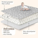 Baby Play Mats for Floor, 71”x59” Upgraded Thickness & Larger Super Soft Playmat for Babies and Toddlers, Foldable Washable, Upgrade Anti-Slip Crawling Mat for Playpen(Boho Gray) by TinyTreasures Baby Boutique